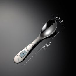 304 Stainless Steel Suit Western Style Knife Fork And Spoon Four Piece Set Children's Tableware
