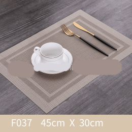 European Heat Insulation Pad Western Food Double Frame Pvc Placemat