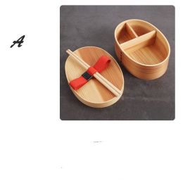 Wooden Lunch Box, Lunch Box Size Single And Double Layer Portable