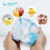 KOIOS Ice Cube Trays, Ice Cubes Silicone Molds with Lids, Ice Trays Cubes BPA free Diamond Ice Maker, Easy-Release Flexible Ice Molds for Freezer, Whi