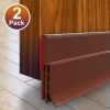 2 Packs; Door Draft Stopper Under Door Seal For Exterior/Interior Doors; Strong Adhesive Door Sweep Soundproof Weather Stripping; 1-4/5"x 37"
