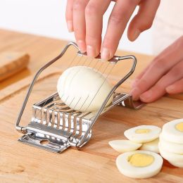 1pc; Stainless Steel Kitchen Tools; Egg Slicer; Egg Cutter (Color: Silvery)