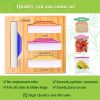 Ziplock Bag Organizer for Drawer; Bamboo Baggie Organizer; Plastic Wrap Dispenser ; Storage Bag Organizer Suitable Gallon; Quart; Sandwich&Snack Bag;