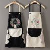 Kitchen apron; female; household; cute; cooking; waterproof; oil proof; apron; coverall; male; supporting logo printing