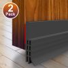 2 Packs; Door Draft Stopper Under Door Seal For Exterior/Interior Doors; Strong Adhesive Door Sweep Soundproof Weather Stripping; 1-4/5"x 37"