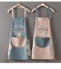Kitchen apron; female; household; cute; cooking; waterproof; oil proof; apron; coverall; male; supporting logo printing